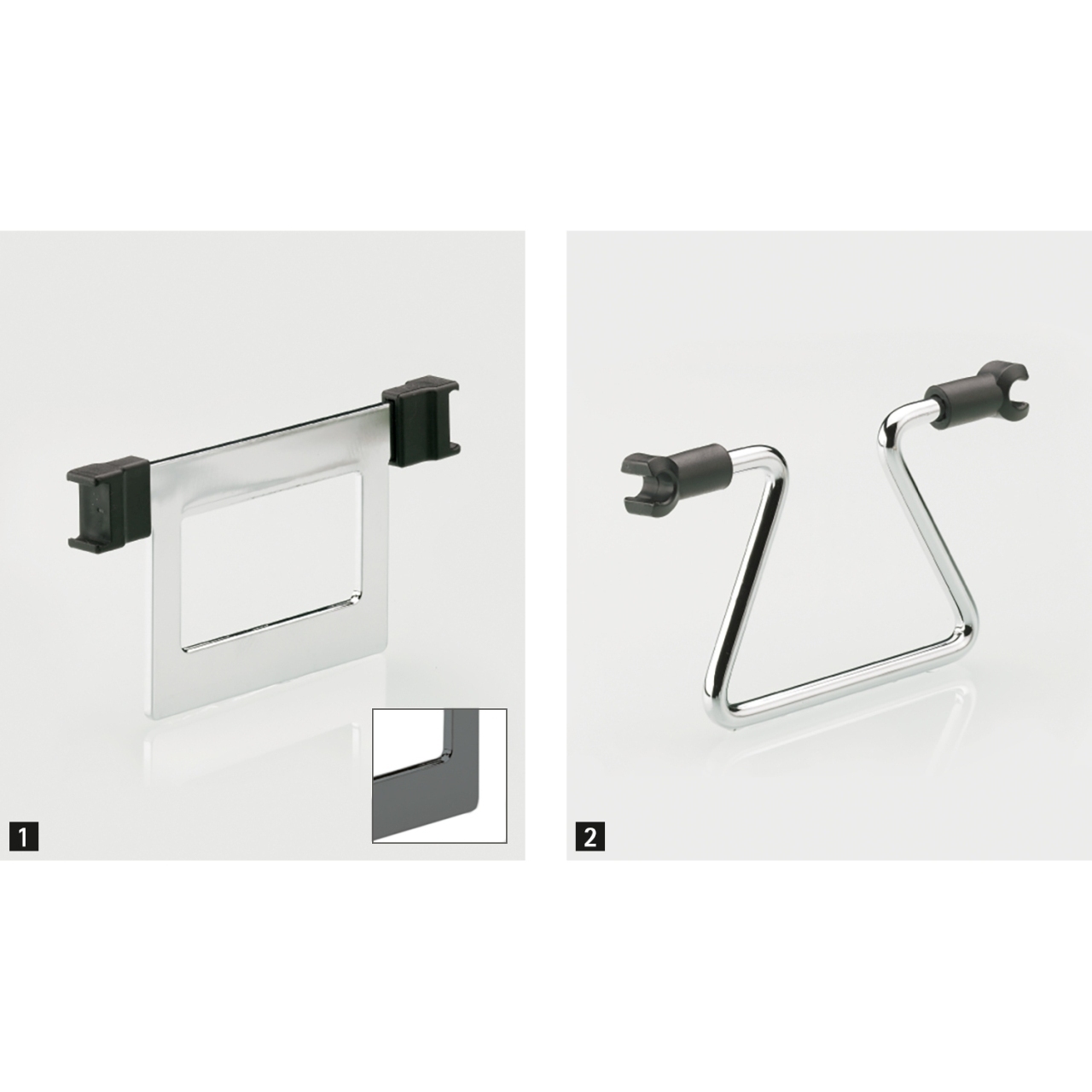 HETTICH Trennbügel für Frontauszug, Arena STYLE, pulverbeschichtet, anthrazit (1), 9277609