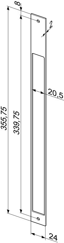 effeff Distanzblech MEDIATOR® Z65-31B35, Edelstahl