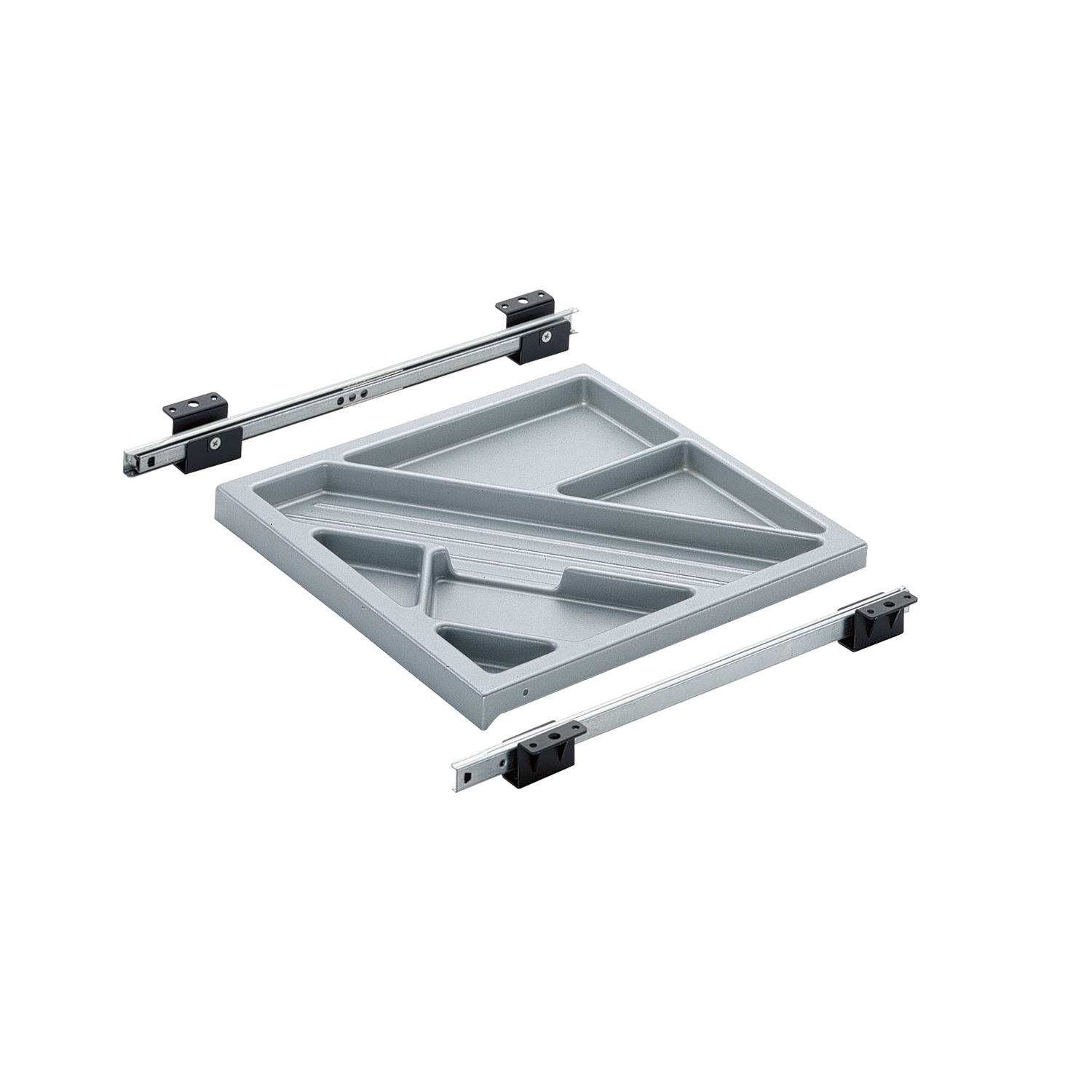 HETTICH Schreibmaterialauszug, Aluminium Optik, 9037043