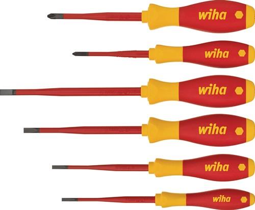 WIHA Schraubendrehersatz 3201 K6 6-tlg.Schlitz/PH slim fix VDE WIHA WIHA Schraubendrehersatz 3201 K6 6-tlg.Schlitz/PH slim fix VDE WIHA