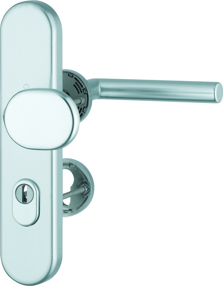 HOPPE® FH Schutz-Kombi-Wechselgarnitur Amsterdam FS-86G/3332ZA/42H/42HS/1400, Aluminium, 10726850