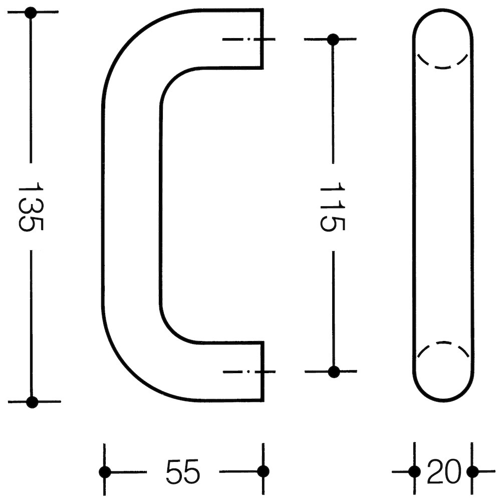HEWI Bügelgriff 111G.7, Polyamid, 111G.7 18