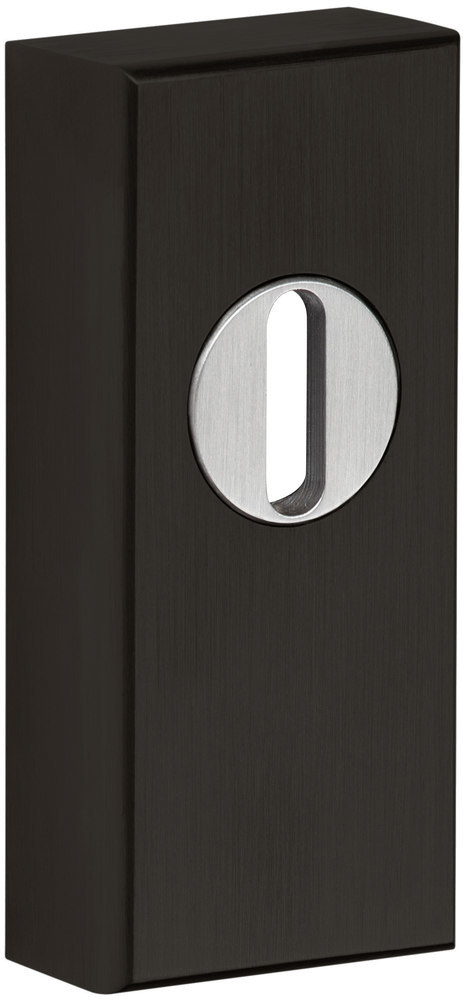 HERMAT Schutz-Schiebe-Schlüsselrosette 2076.KS, eckig, Edelstahl