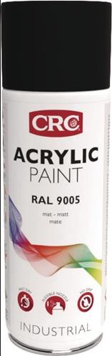 CRC Farbschutzlackspray ACRYLIC PAINT tiefschwarz ma RAL 9005 400ml Spraydose CRC