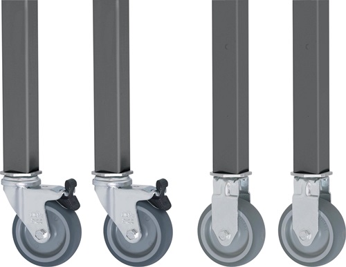 RAU Rollensatz Ser.Jerry 2 Bock-/2Lenkrollen m.Festst.D.80mm f.Arbeitstische RAU