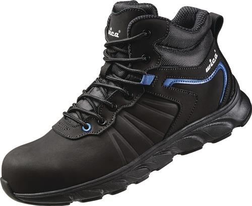 WICA Sicherheitsstiefel Mathi Gr.45 schwarz/blau S3 SRC EN20345 Leder WICA WICA Sicherheitsstiefel Mathi Gr.45 schwarz/blau S3 SRC EN20345 Leder WICA