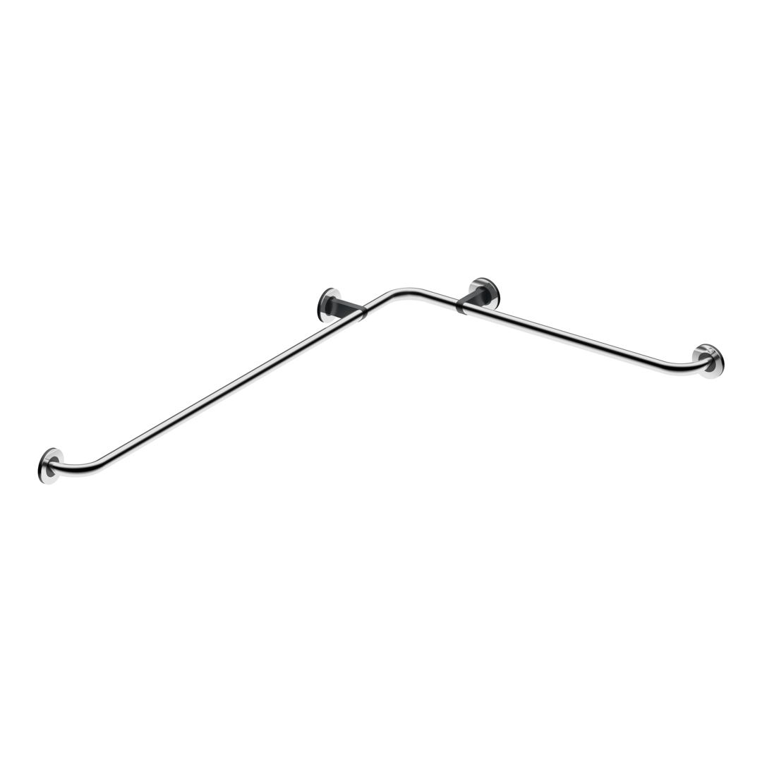 KWS Handlauf-Kombination, 90° 1125-750 mm links Edelstahl poliert
