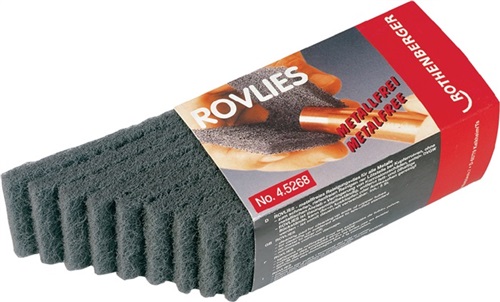 ROTHENBERGER Reinigungsvlies Rovlies grau L.130mm B.60mm ROTHENBERGER