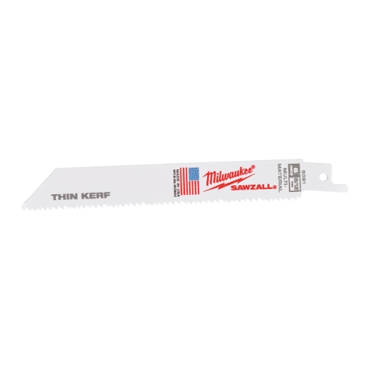 MILWAUKEE 150 x 3,2/2,1 mm (8/12 TPI) Säbelsägeblatt General Purpose, flexibel