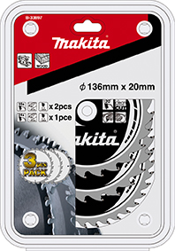 MAKITA Sägeblatt-Set 136x20x16Z+24Z B-33897