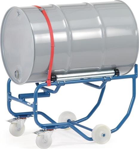 FETRA Fasskipper STA brillantblau m.Hebelstange f.200-l-Fässer Stahlrohrrollen