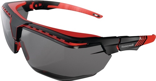 HONEYWELL Schutzbrille Avatar OTG Bügel schwarz/rot,Scheibe grau PC HONEYWELL