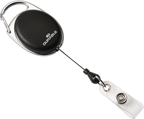 Nordwest Ausweishalter m.Druckknopfschlaufe Band-L.800mm schwarz DURABLE