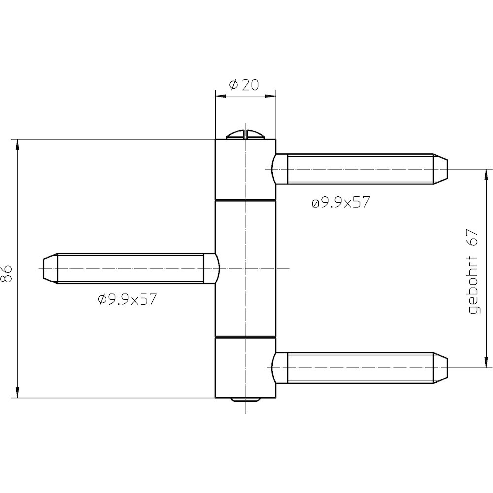 SIMONSWERK Einbohrband BAKA® C 2-20 WF MSTS