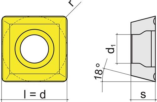 TECWERK Wendeschneidplatte SOMT09T304-M PMK40 Bearb.mittel TECWERK