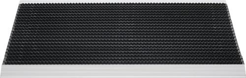 Nordwest Fußmatte Alu-Anlaufkante schwarz/silber PP/Alu L500xB800xS22mm
