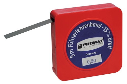 PROMAT Fühlerlehrenband S.0,10mm L.5m B.12,7mm PROMAT