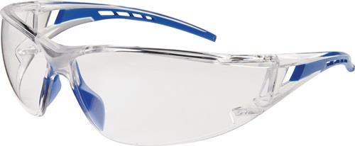 Schutzbrille Falcon 2 EN 166 Bügel blau,Scheibe klar PC