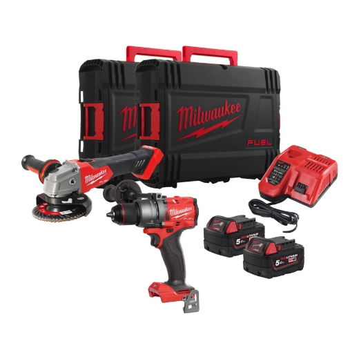 MILWAUKEE M18FPP2E3-502XEU AKKUWERKZEUGE SET IN2