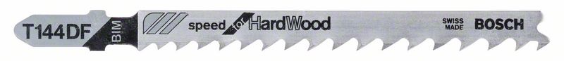 BOSCH Stichsägeblatt T 144 DF Speed for Hard Wood, 5er-Pack
