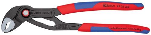 KNIPEX Wasserpumpenzange Cobra® L.250mm Spann-W.46mm pol.Mehrkomp.-H. QuickSet KNIPEX