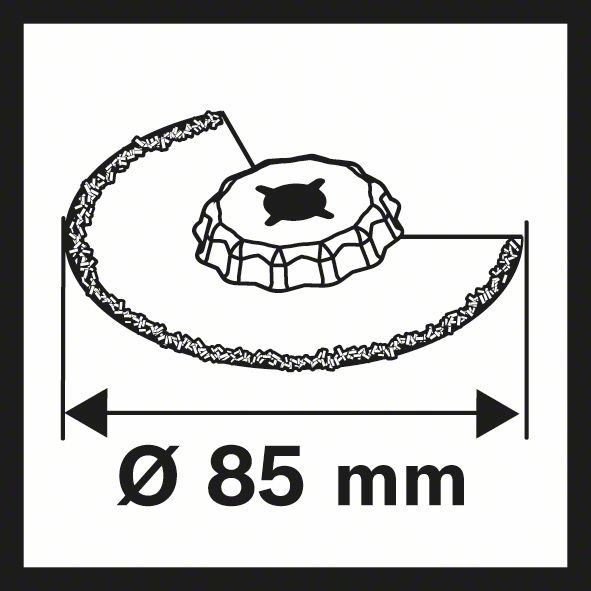 BOSCH Carbide-RIFF Segmentsägeblatt ACZ 85 RT3, 85 mm, 10er-Pack