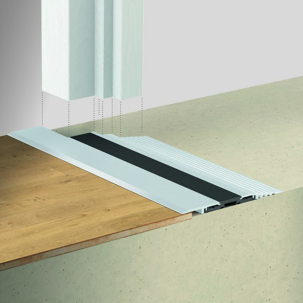 PLANET Flachschwelle F130, reduzierte Höhe, Aluminium