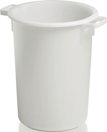 CRAEMER Kunststoffbehälter rd.50l HD-PE weiß D420xH540mm m.Außengriff CRAEMER