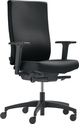 DAUPHIN Bürodrehstuhl m.Synchr.-Techn.Sitztiefe 380-440mm schwarz 400-520mm