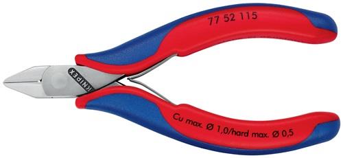 KNIPEX Elektronikseitenschneider L.115mm Form 5 Facette ja,kl.2K-Hülle