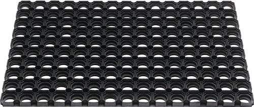 Nordwest Fußmatte offene Ringe schwarz Gum.L400xB600xS22mm