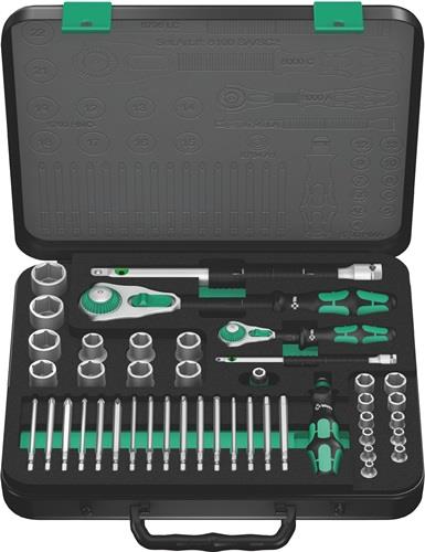 WERA Steckschlüsselsatz 8100 SA/SC 2 Zyklop 43-tlg.1/4+1/2 Zoll SW 4-24mm