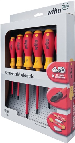 WIHA Schraubendrehersatz 320N K6 6-tlg.Schlitz/PH VDE WIHA