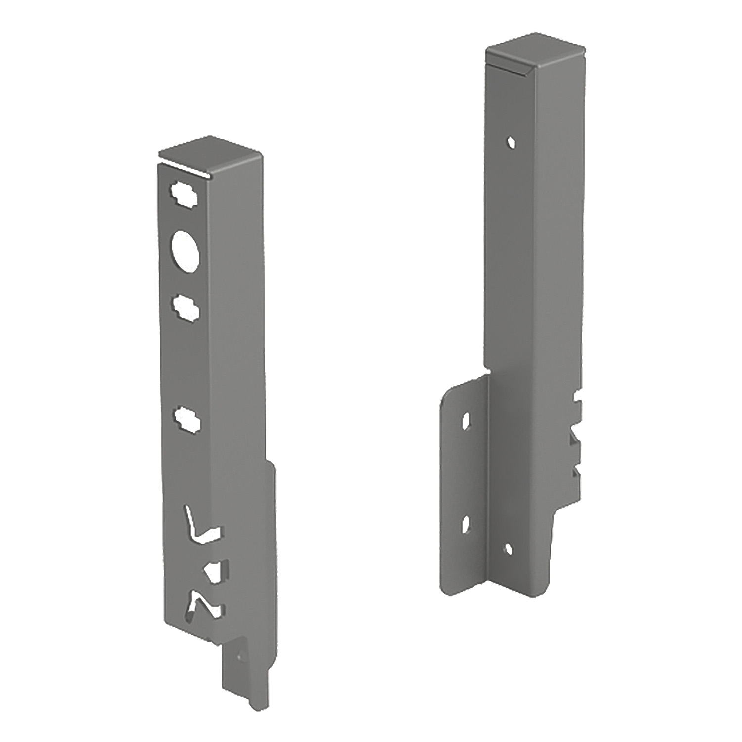 HETTICH Set Rückwandverbinder ArciTech 186 mm, anthrazit, links und rechts, 9150503