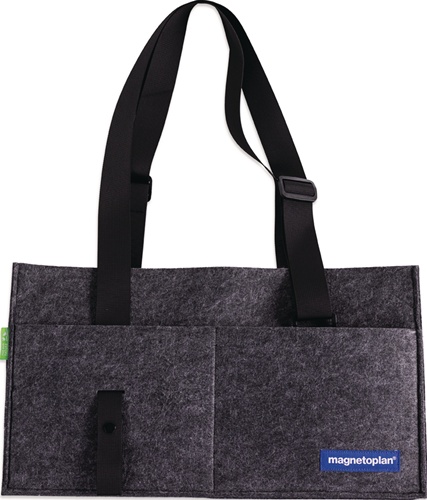 MAGNETOPLAN Moderatorentasche 100%recyceltem PES H250xB450xT150mm MAGNETOPLAN