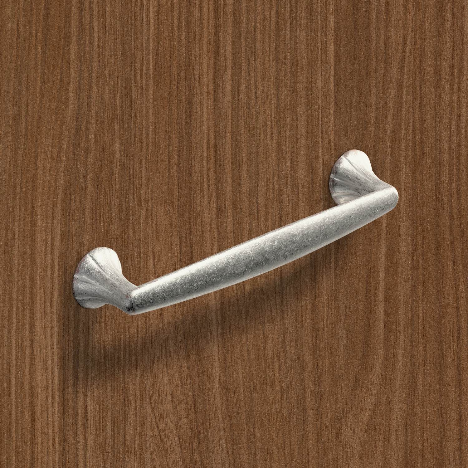 HETTICH Griff Salacia, •–• 128, L 151 mm, B 23 mm, H 30 mm, Silber Optik antik, 9112594 HETTICH Griff Salacia, •–• 128, L 151 mm, B 23 mm, H 30 mm, Silber Optik antik, 9112594