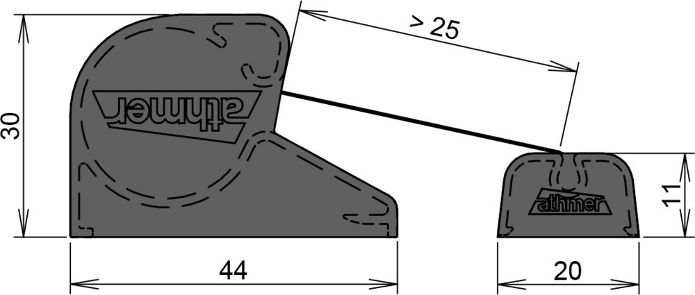 ATHMER Fingerschutz Rollosystem NR-30, 1.925 mm, verkehrsweiß