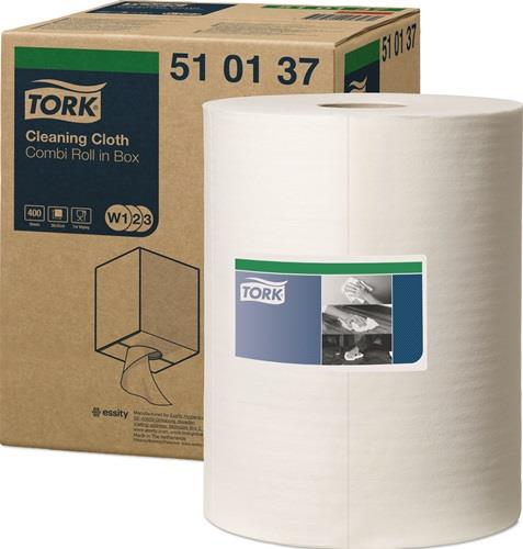 TORK Putztuch TORK 510137 L380xB315ca.mm weiß 1-lagig Rl.TORK