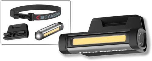 SCANGRIP LED-Taschenlampe FLEX WEAR KIT 75-150 lm m.Stirnband/Mützenhalterung Li-Ion