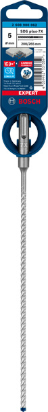 BOSCH EXPERT SDS plus-7X Hammerbohrer, 5 x 200 x 265 mm. Für Bohrhämmer