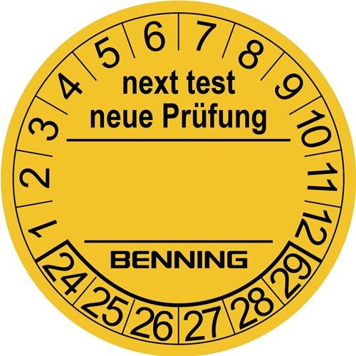 BENNING Prüfplaketten D.30mm RL 300St. BENNING