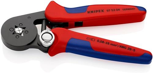 KNIPEX Aderendhülsenzange L.180mm 0,08-10,0+16,0 (AWG 28-5) mm² brün.Mehrkomp.-Hüllen