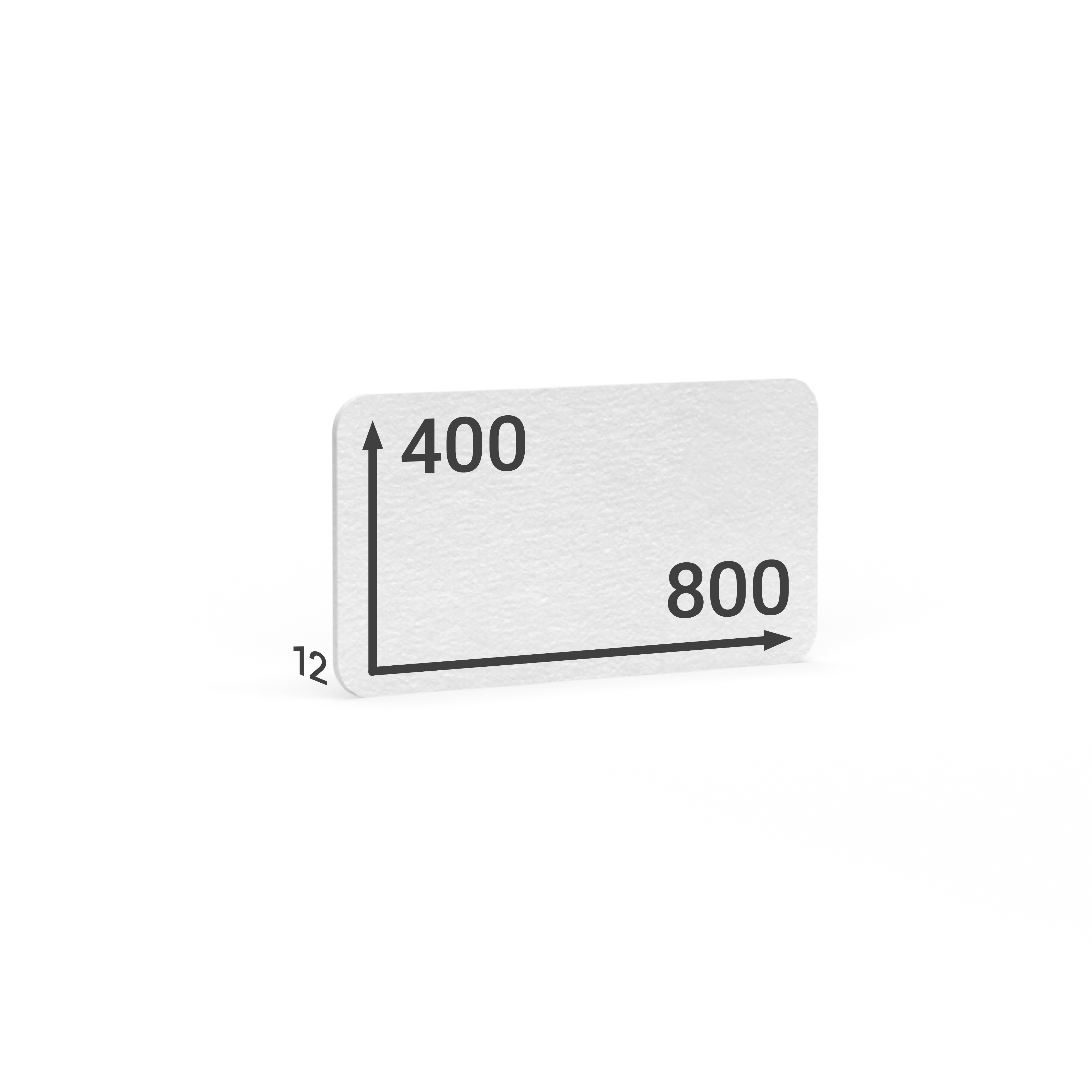 BMB AKUSTIX Vario eco, HxBxS: 400x800x12 mm, Weiß, AV24
