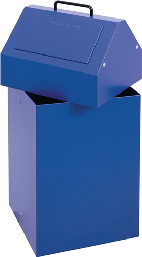 STUMPF Wertstoffsammler 45l H680xB330xT310mm enzianblau stationär