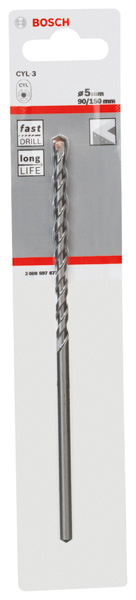 BOSCH Betonbohrer CYL-3, 5 x 90 x 150 mm, d 4,5 mm, 1er-Pack
