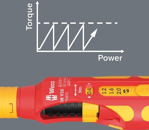 WERA Drehmomentschraubendreher 7508 VDE Kraftform Safe-Torque Speed 9mm WERA