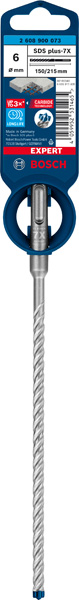 BOSCH EXPERT SDS plus-7X Hammerbohrer, 6 x 150 x 215 mm. Für Bohrhämmer