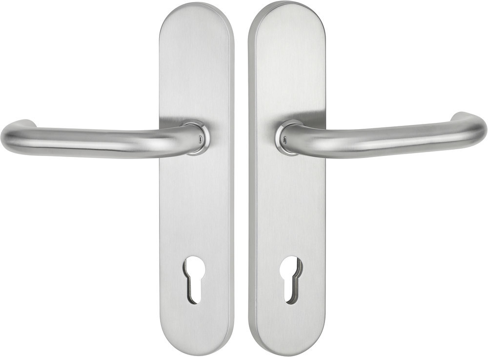 HERMAT Schutz-Drückergarnitur BASIC 01 1801.22Ø/2089.SH, ES 1, Edelstahl