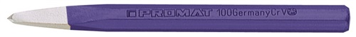PROMAT Fliesenmeißel spitz Schaft-Q.8mm 100mm CV-Stahl PROMAT
