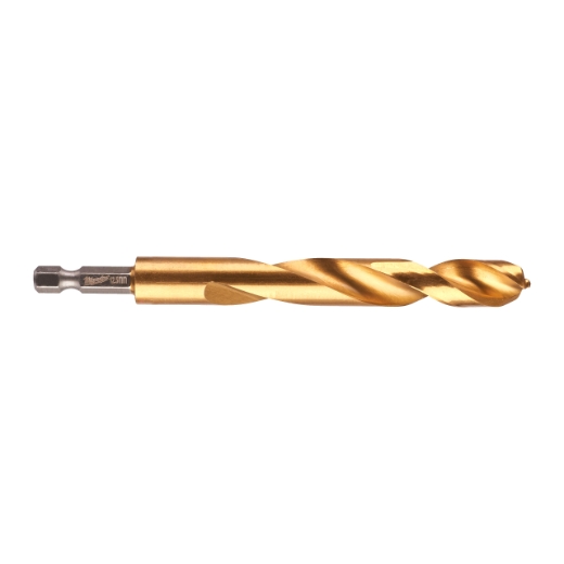 MILWAUKEE 12,5 x 128 mm SHOCKWAVE Metallbohrer HSS-G RED HEX Titan 1/4"
